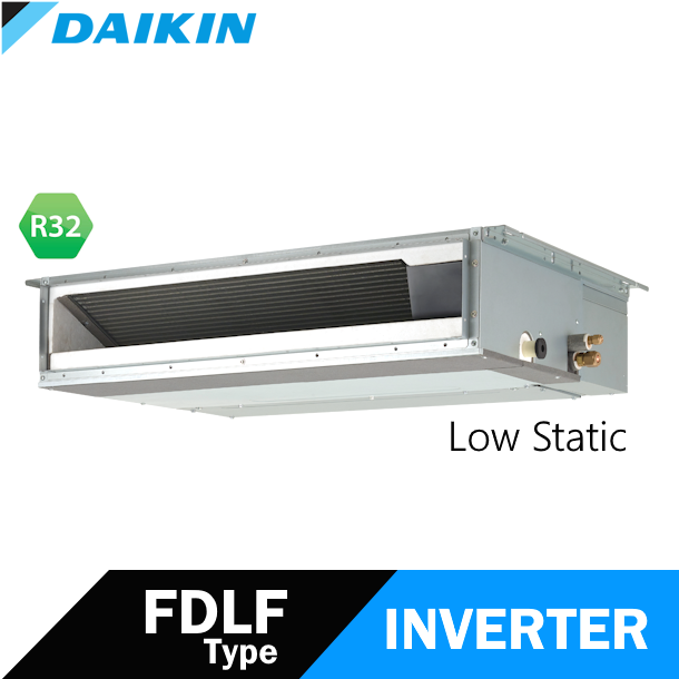 AC DAIKIN INVERTER R32 SPLIT DUCTED LOW STATIC 2PK 1PHASE FDLF WL