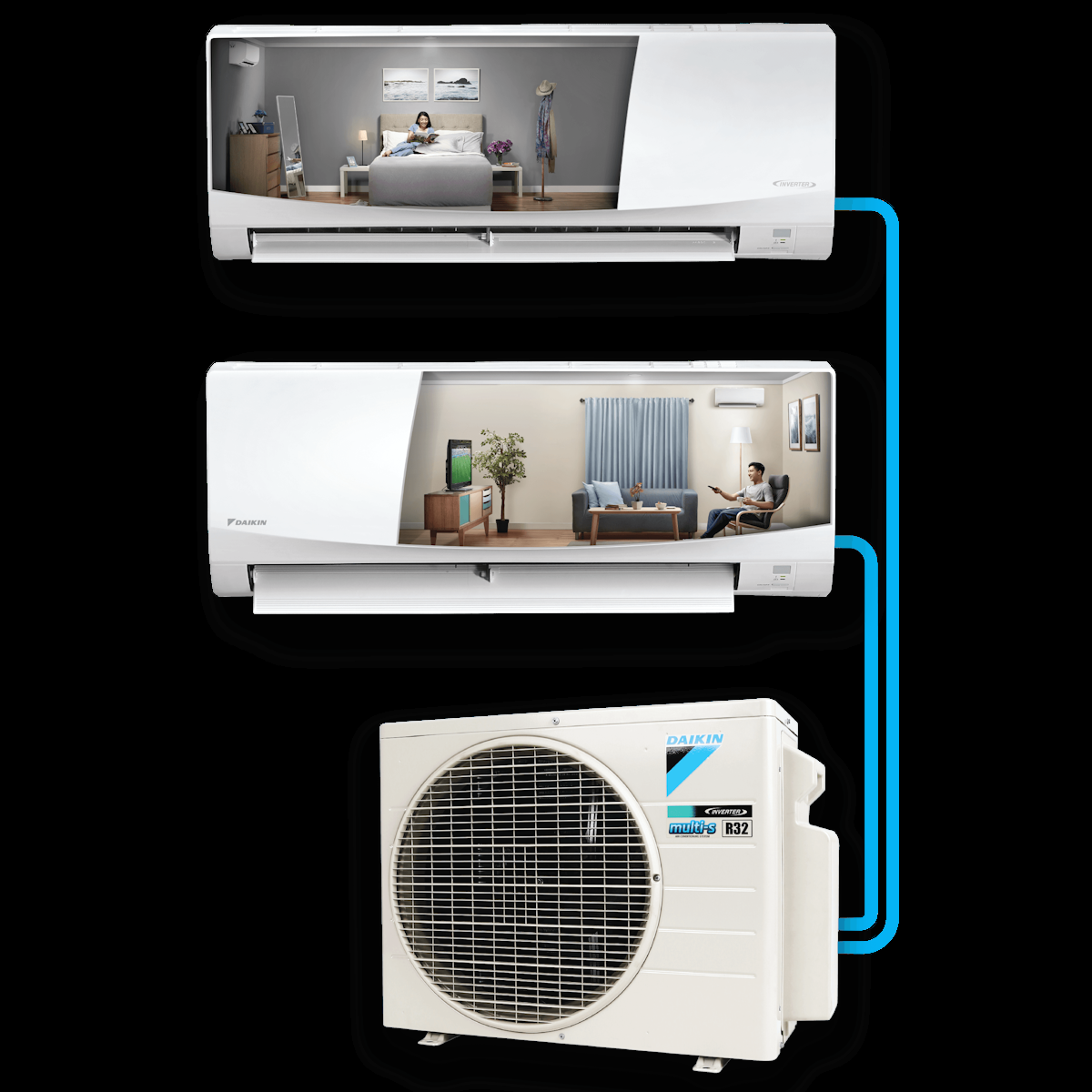 AC DAIKIN INVERTER SPLIT MULTI-S SMS R32 1/2PK DAN 3/4PK