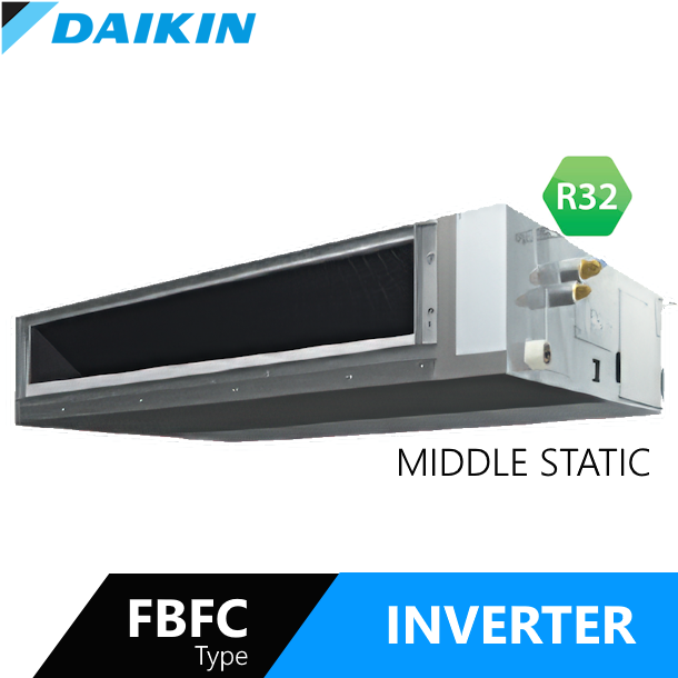 AC SPLIT DUCT INVERTER R32 MIDDLE STATIC 3 PK 3PHASE WR